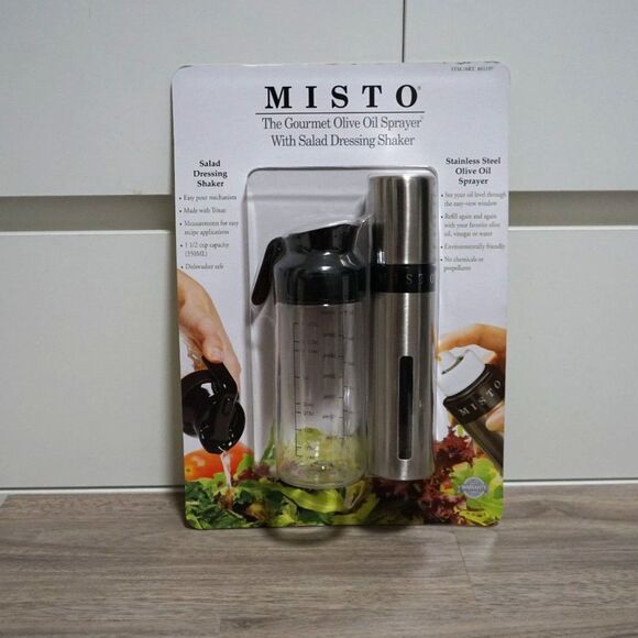 NEW! Misto Olive Oil Spray and Salad Dressing Dressing 2-in-1 Package - Picture 1 of 6